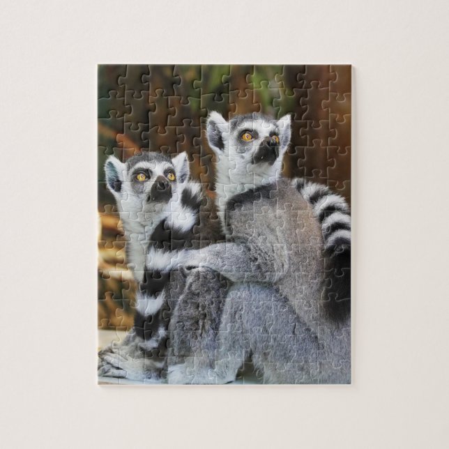 Two Little Lemurs Jigsaw Puzzle (Vertical)