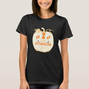 Two Little Pumpkins On The Way Halloween T-Shirt