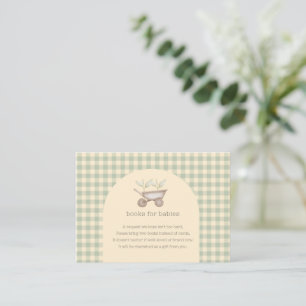 Two Little Sprouts Are On the Way Baby Shower Enclosure Card