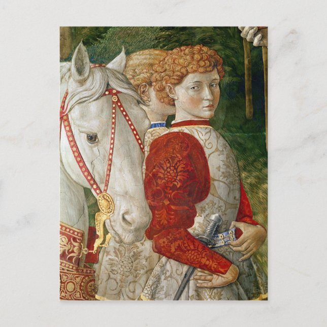 Two Liveried Attendants and the head of Lorenzo Postcard (Front)