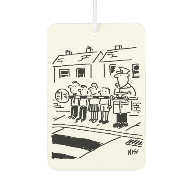 Two Lollipop Men Cartoons Car Air Freshener (Front)