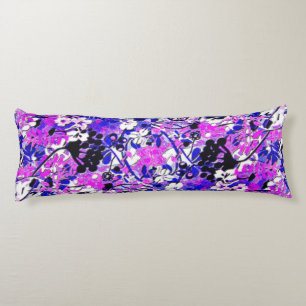 Two Looks Retro Floral (Image Both Sides) Body Cushion