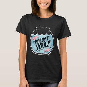 Two Lost Souls Swimming In A Fishbowl Pink Fish T-Shirt