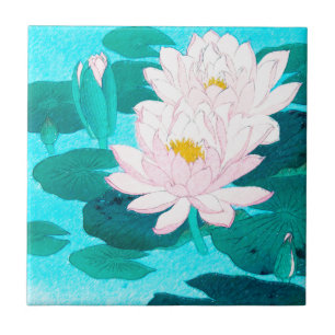 Two Lotus Flowers Tile
