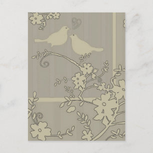 Two Love Birds ~ Postcard / Invitations