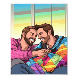 Two Love Boy Make Your Rainbow Photo Print