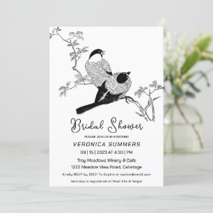 Two Lovely Birds Bridal Shower Invitation