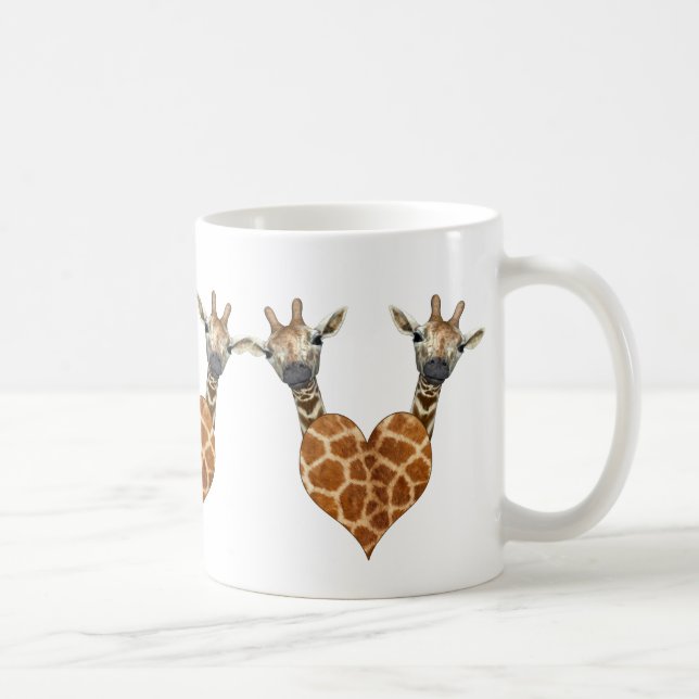 Two Lovely Giraffes Coffee Mug (Right)