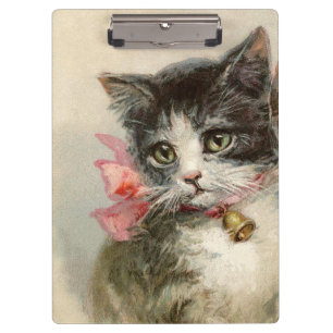 Two lovely Victorian kittens. Clipboard