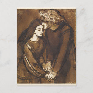 Two Lovers by Dante Gabriel Rossetti Postcard