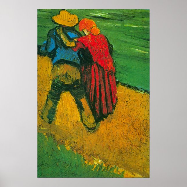 Two Lovers by Vincent van Gogh Poster (Front)