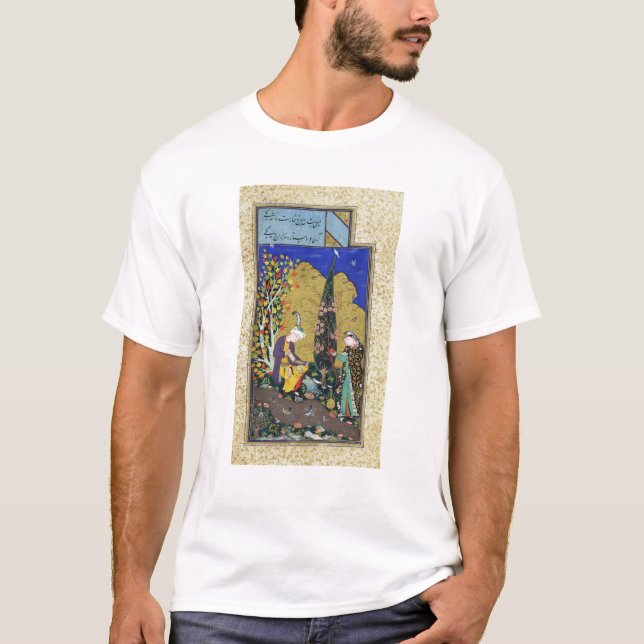 Two Lovers in a Flowering Orchard T-Shirt (Front)