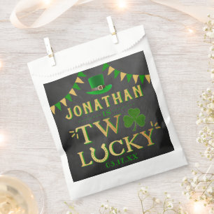 Two Lucky St. Patrick's Day 2nd Birthday Favour Bag