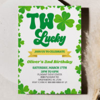 TWO Lucky St. Patrick's Day 2nd Birthday Party