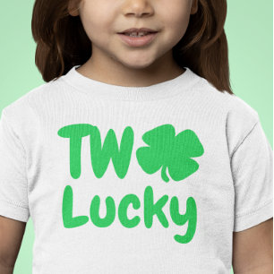 Two Lucky St Patrick's Day 2nd Birthday Toddler T-Shirt