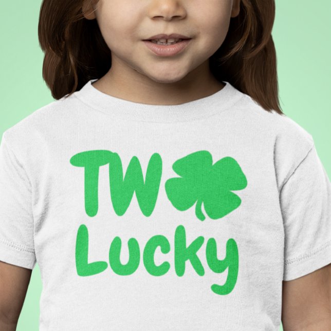 Two Lucky St Patrick's Day 2nd Birthday Toddler T-Shirt (Creator Uploaded)