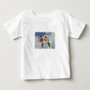 Two macaw Santas Baby T-Shirt