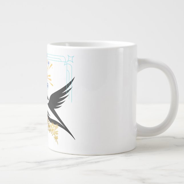 Two Majestic Birds Large Coffee Mug (Right)