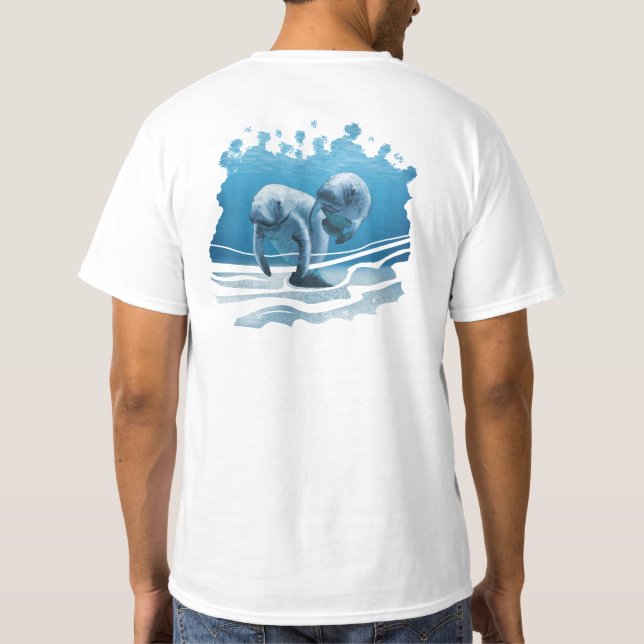 Two Manatees T-Shirt (Back)