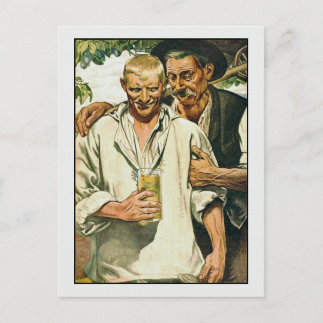 Two Men by Richard Schaupp Fine Art Gay Postcard (Front)