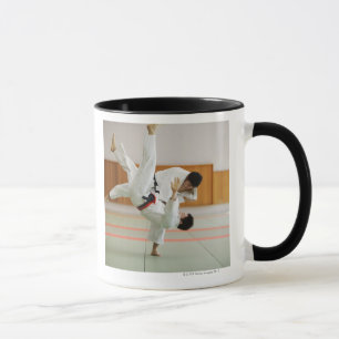 Two Men Competing in a Judo Match 3 Mug
