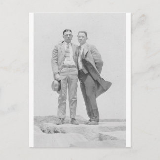 Two Men on Rocks Postcard