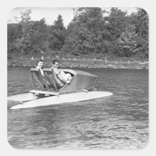 Two Men Square Sticker