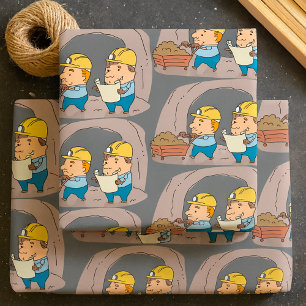 Two Miners Wrapping Paper
