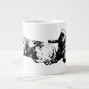 Two Mini Schnauzers – Artistic Black & White Mug