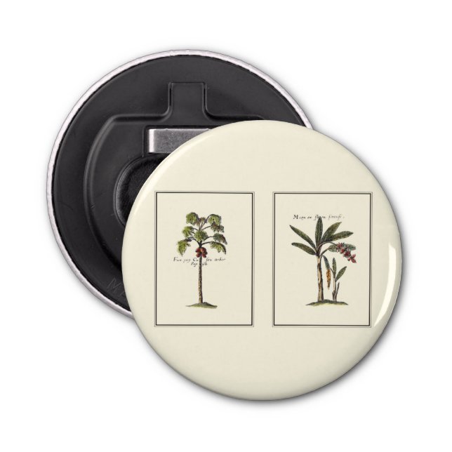 Two Miniature Framed Palm Trees Bottle Opener (Front)