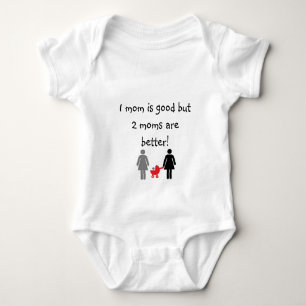 Two mommies baby bodysuit