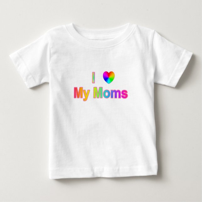 Two Moms Baby T-Shirt (Front)