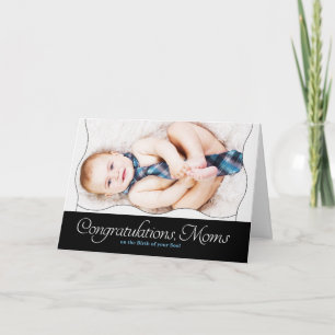 Two Moms LGBT Congratulations Birth of a Son Card