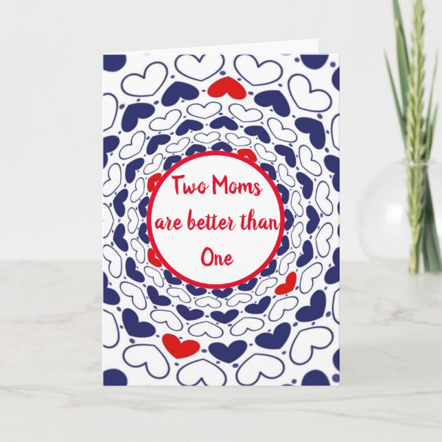 Two Moms Mother's Day Card (Front)