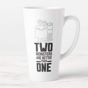Two Monsters are Better Than One Latte Mug