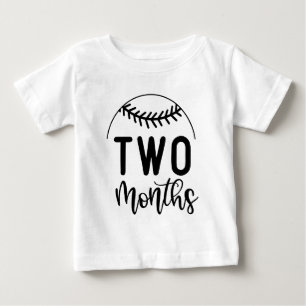 Two Months Baseball Baby Milestone - T-Shirt