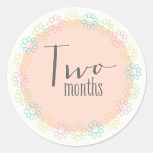 Two Months New Baby Sticker
