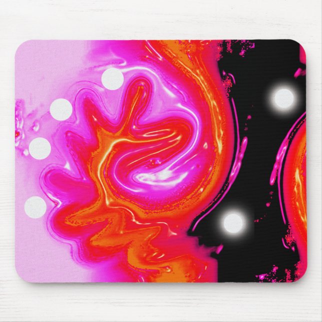 Two moons on a hot planet mouse pad (Front)