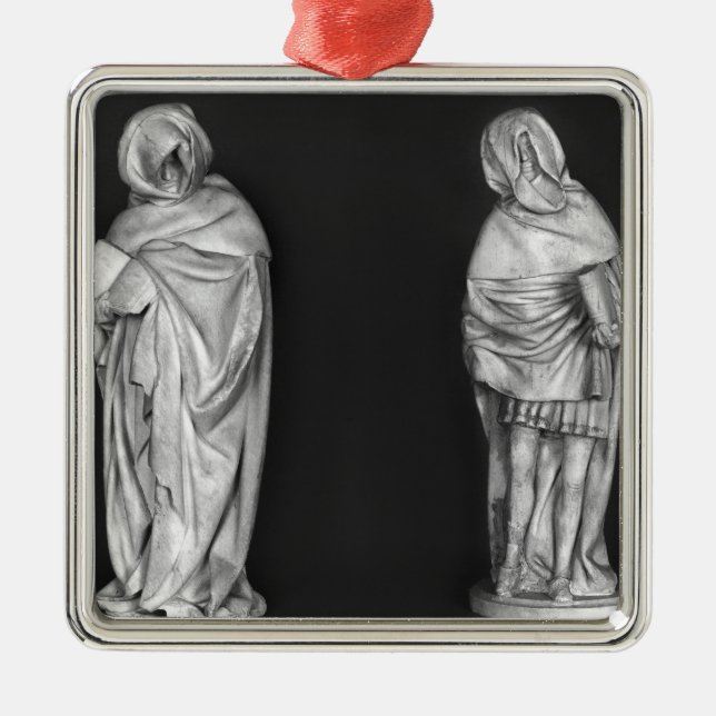 Two Mourners Metal Tree Decoration (Front)