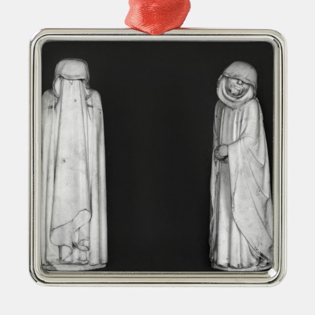 Two Mourners Metal Tree Decoration (Front)