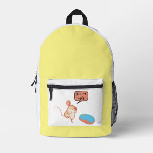 two mouses printed backpack