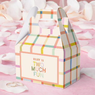 Two Much Fun 2nd Birthday Photo Custom Favour Box