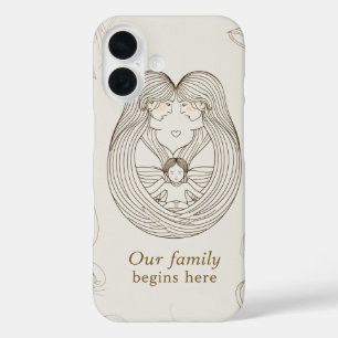 Two mums baby shower iPhone 16 case