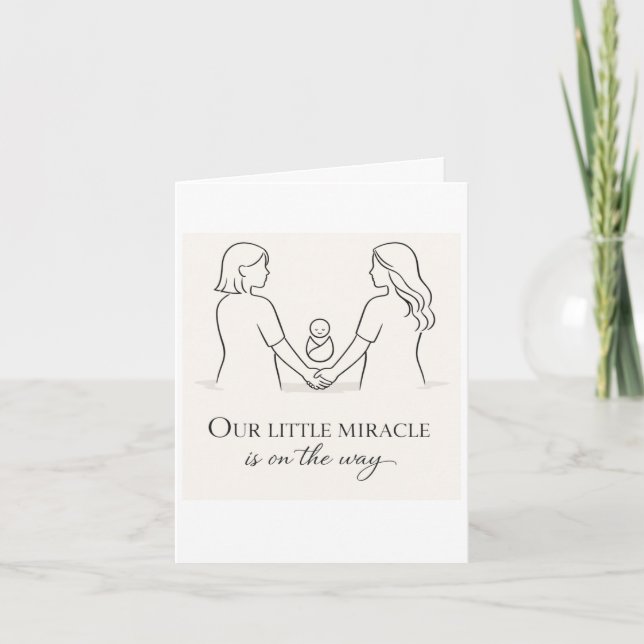 Two mums baby shower  invitation (Front)