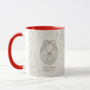 Two mums baby shower mug
