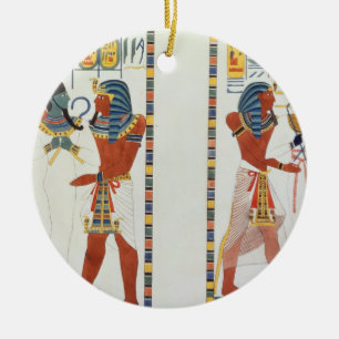 Two Murals from the Tombs of the Kings of Thebes, Ceramic Ornament