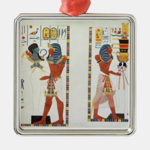 Two Murals from the Tombs of the Kings of Thebes, Metal Ornament