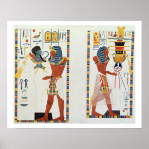 Two Murals from the Tombs of the Kings of Thebes, Poster