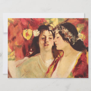 Two Muses of Spring (by Stefan Luchian) Card