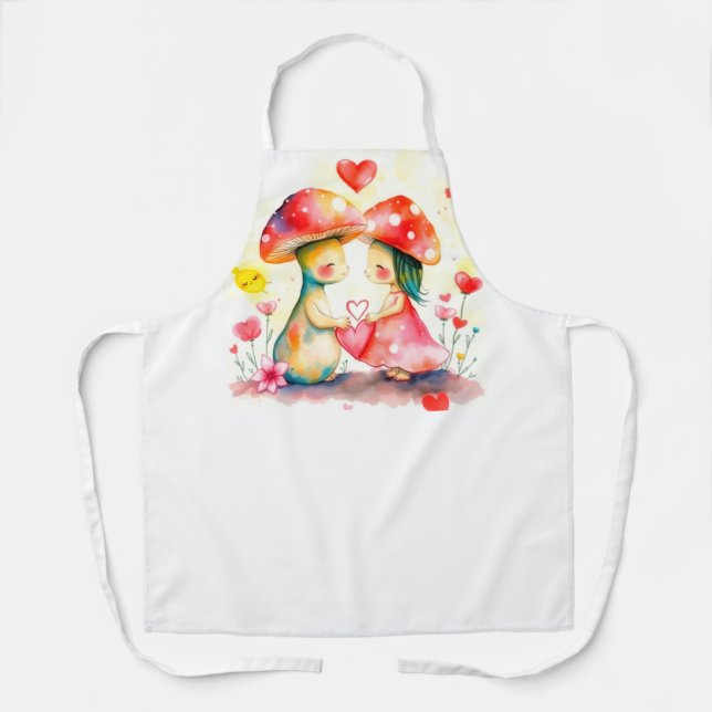 Two mushrooms lover  apron (Front)
